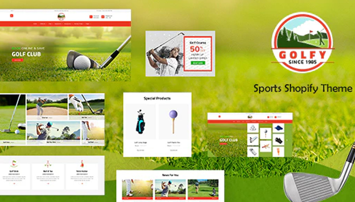 Theme bán hàng chủ đề golf – Golfy