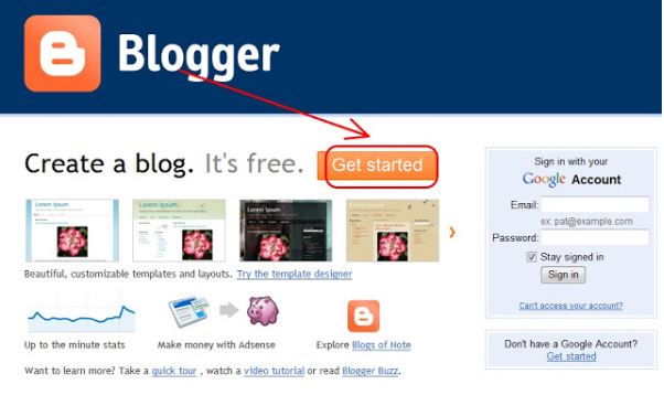 Blogger là một trong những công cụ tuyệt vời giúp bạn tạo trang blog cá nhân miễn phí