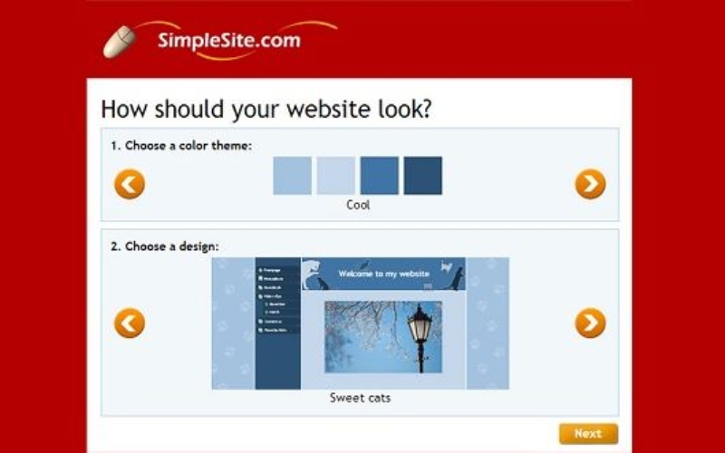 SimpleSite là trang web hỗ trợ tạo website miễn phí tốt cho những người thường xuyên di chuyển.