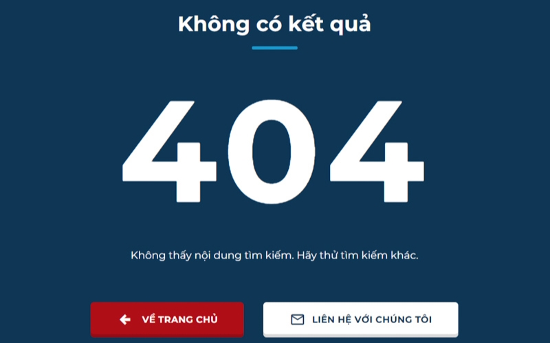 Tìm hiểu về lỗi 404 của website