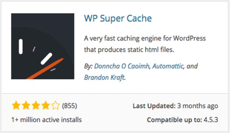 Sử dụng plugin WP Super Cache