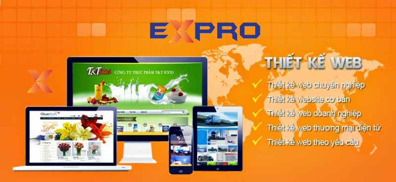 EXPRO là công ty thiết kế web đẹp