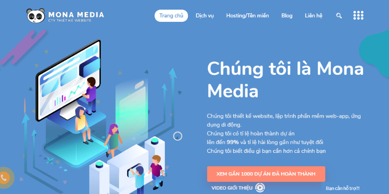 Mona Media - Công ty thiết kế Website nhập hàng uy tín hàng đầu