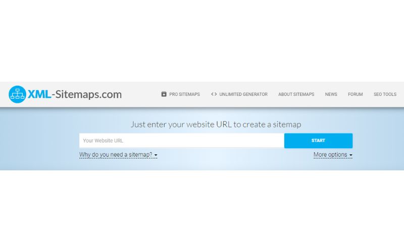 Truy cập vào website XML-Sitemaps.com