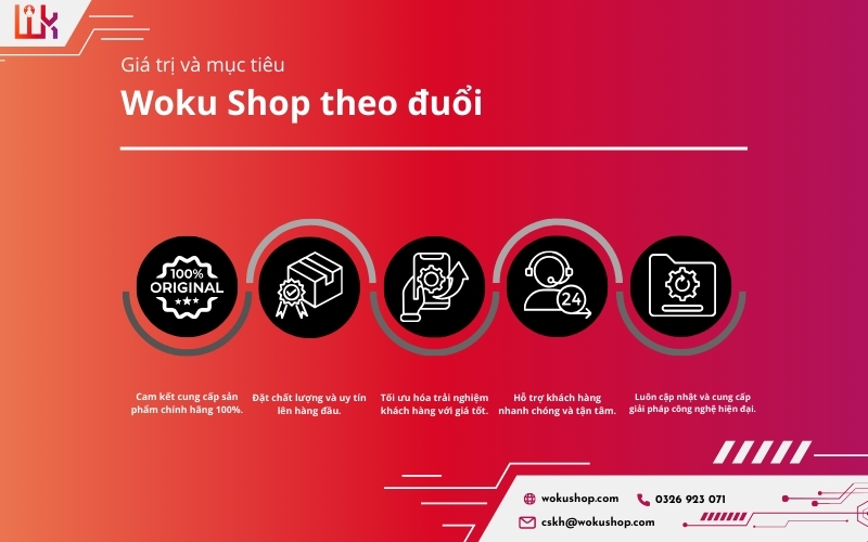 Giá trị thực, dịch vụ vượt trội tại Woku Shop